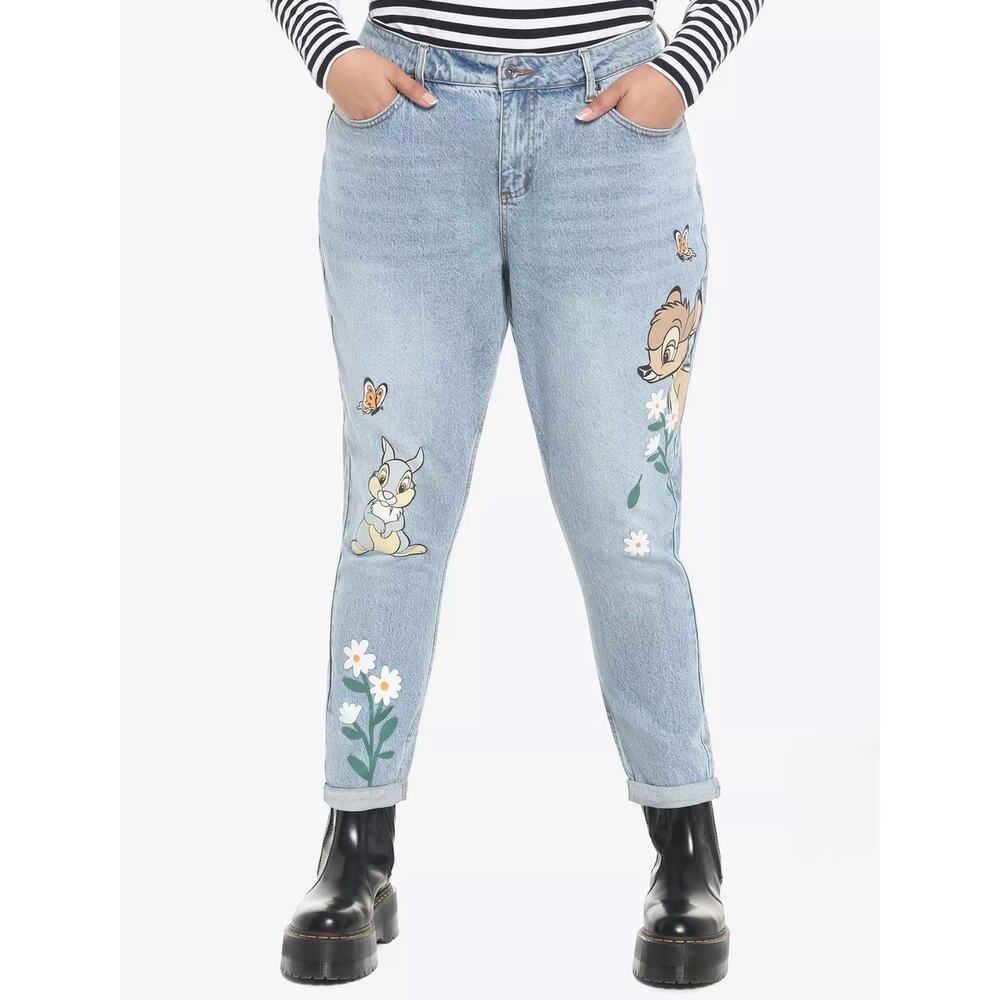 NWOT Her Universe Disney Bambi and Thumper Mom Jeans Plus Size 17